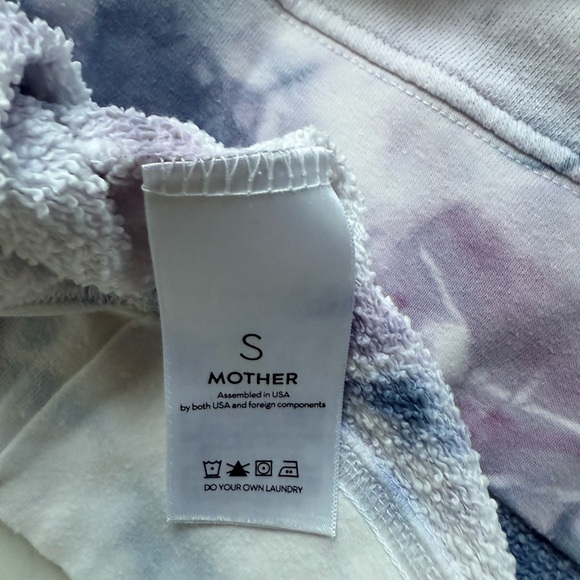MOTHER Tie-Dye Top in Blue and White - Picture 4 of 4